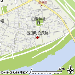 笠田町公民館周辺の地図