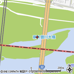 新木曽川大橋周辺の地図