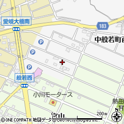 愛知県江南市中般若町西63周辺の地図