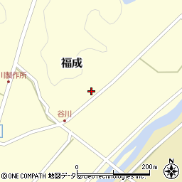鳥取県西伯郡南部町福成533周辺の地図
