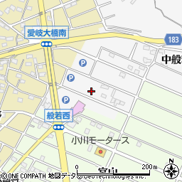 愛知県江南市中般若町西74周辺の地図