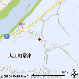 京都府福知山市大江町常津267周辺の地図