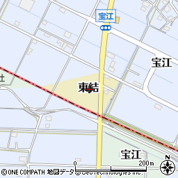 岐阜県瑞穂市東結周辺の地図
