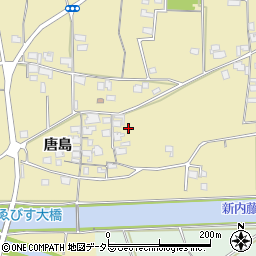 島根県出雲市大社町中荒木（唐島）周辺の地図