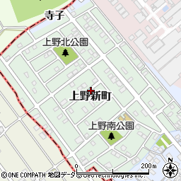 愛知県犬山市上野新町周辺の地図