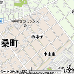 愛知県扶桑町（丹羽郡）南山名（西寺子）周辺の地図