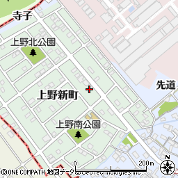 愛知県犬山市上野新町388周辺の地図