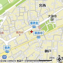 愛知県江南市草井町中170周辺の地図