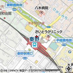 秦野駅前郵便局周辺の地図