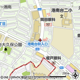 横浜女子短大前周辺の地図