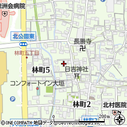 岐阜県大垣市林町4丁目10周辺の地図