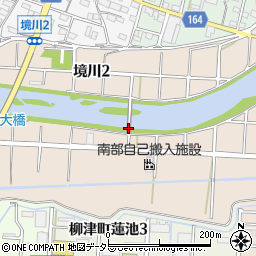 岐阜県岐阜市境川周辺の地図