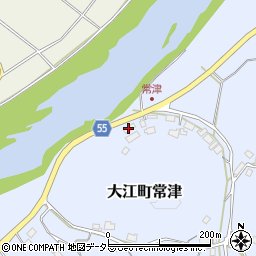 京都府福知山市大江町常津166-1周辺の地図