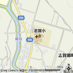京都府綾部市志賀郷町（丁田）周辺の地図