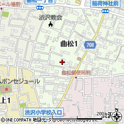 神奈川県秦野市曲松1丁目8-30周辺の地図