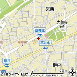 愛知県江南市草井町中164周辺の地図
