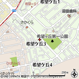 岐阜県多治見市希望ケ丘周辺の地図