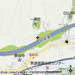 中央自動車道周辺の地図