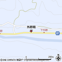 関宮外野郵便局 ＡＴＭ周辺の地図