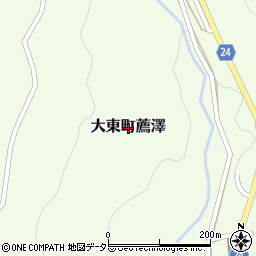 島根県雲南市大東町薦澤周辺の地図