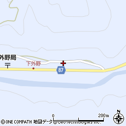 兵庫県養父市外野72周辺の地図