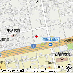 株式会社電力サポート中国　出雲営業所周辺の地図