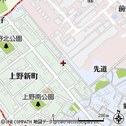 愛知県犬山市上野新町538-2周辺の地図