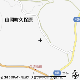 岐阜県恵那市山岡町久保原376周辺の地図