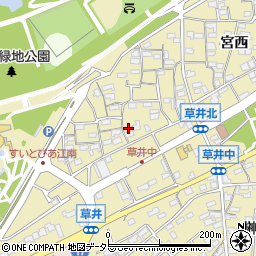 愛知県江南市草井町中95周辺の地図