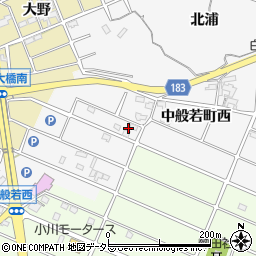 愛知県江南市中般若町西20周辺の地図