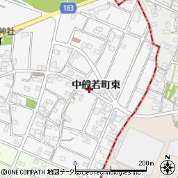 愛知県江南市中般若町東周辺の地図