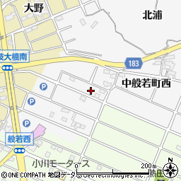 愛知県江南市中般若町西23周辺の地図