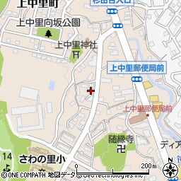 神奈川県横浜市磯子区上中里町594周辺の地図