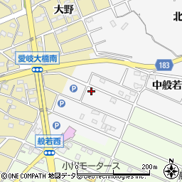愛知県江南市中般若町西35周辺の地図