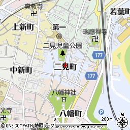 岐阜県笠松町（羽島郡）二見町周辺の地図