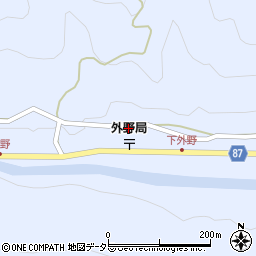 兵庫県養父市外野388周辺の地図