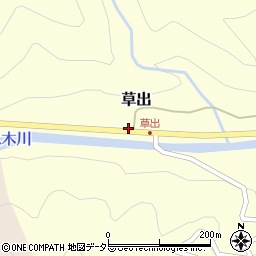 兵庫県養父市草出479周辺の地図
