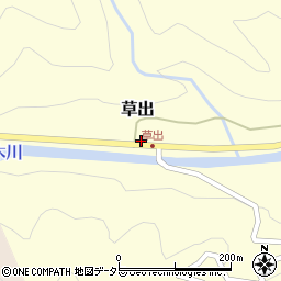 兵庫県養父市草出473周辺の地図