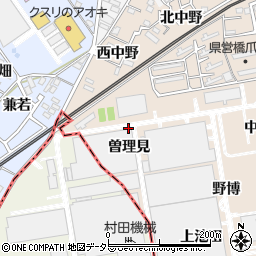 愛知県犬山市橋爪（曽理見）周辺の地図