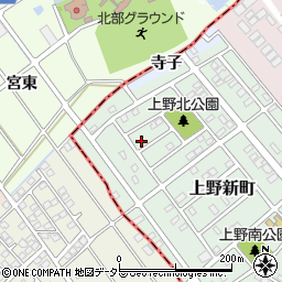 愛知県犬山市上野新町165周辺の地図