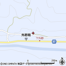 兵庫県養父市外野342周辺の地図