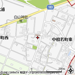 愛知県江南市中般若町西208周辺の地図