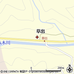 兵庫県養父市草出477周辺の地図