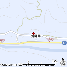 兵庫県養父市外野周辺の地図