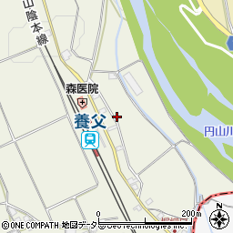 兵庫県養父市堀畑170周辺の地図