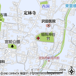 定林寺公民館周辺の地図