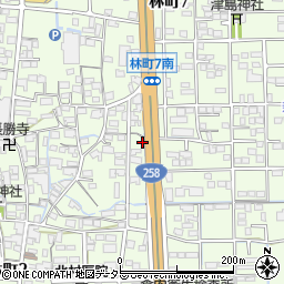 岐阜県大垣市林町7丁目165周辺の地図