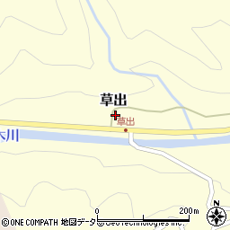 兵庫県養父市草出459周辺の地図