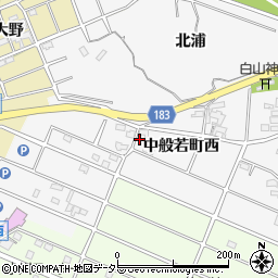 愛知県江南市中般若町西118周辺の地図