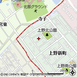 愛知県犬山市上野新町160周辺の地図